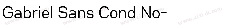 Gabriel Sans Cond No字体转换